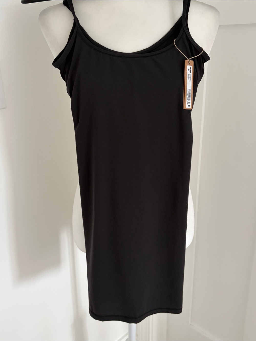 SKIMS Fits Everybody Slip Dress Black XS Bodycon Stretch Cami NWT*N2 - Picture 2 of 5